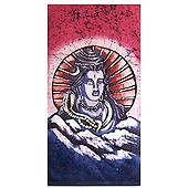 Lord Shiva - Batik Painting on Cloth