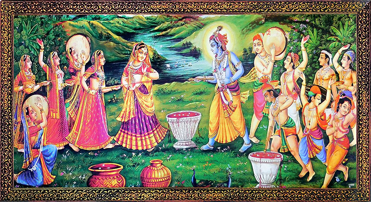 #HOLI Lord Krishna playing Holi with Radha (3) | Radha 