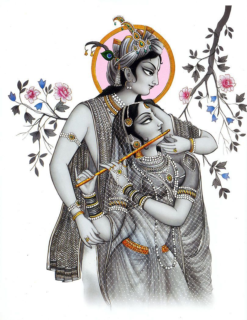 Radha Krishna Drawing by Hr Divyesh Sanghani | Saatchi Art-saigonsouth.com.vn