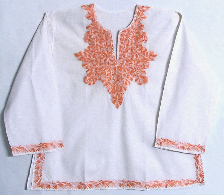 Kashmiri Hand Embroidered Kurtis & Dresses | Shop Online – Treasures of  Kashmir