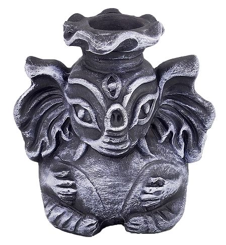 Pen Holder with Abstract Ganesha Face
