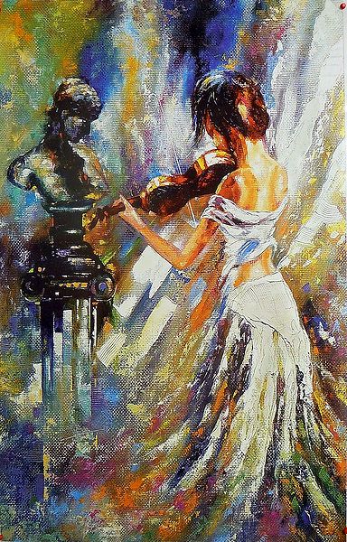 Lady Playing Violin