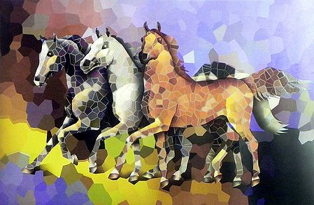 Mosaic Horses