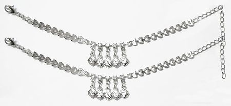 Pair of Stainless Steel Anklets