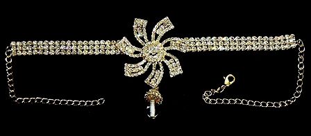 White Stone Studded Armlet (To wear on upper arm)