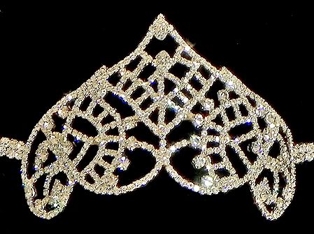 White Stone Studded Gold Polish Armlet (To wear on upper arm)