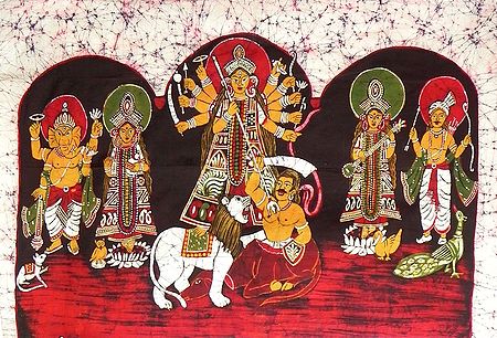 Goddess Durga with Her Family