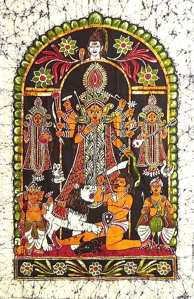 Devi Durga with Family