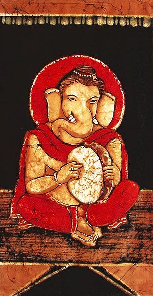 Ganesha Playing Dafli