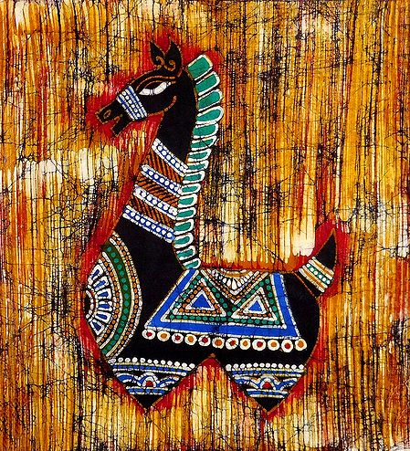 Decorative Horse - Batik Painting
