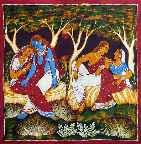 Radha Krishna and Gaurangadev Vishnupriya