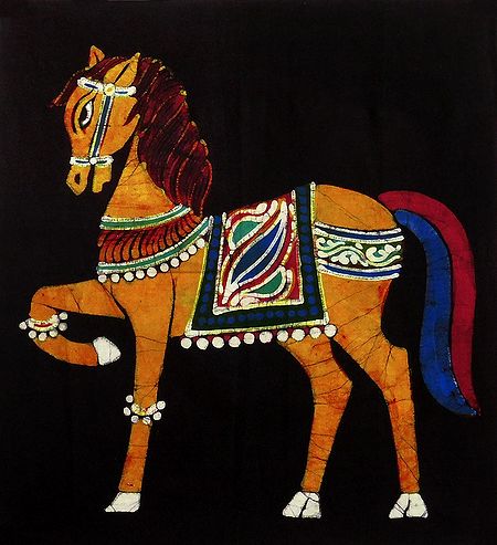 Royal Horse - Batik Painting