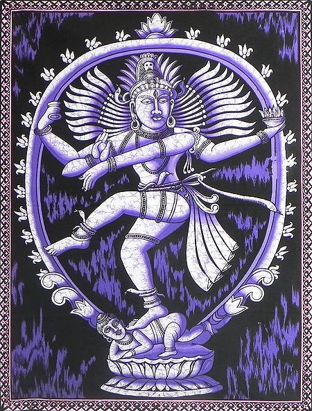 Nataraja - The Cosmic dancer - Printed Batik