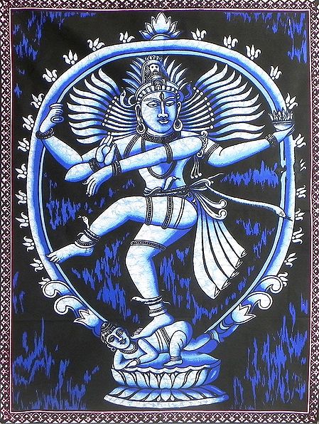Lord Shiva as Nataraja (Printed Batik)