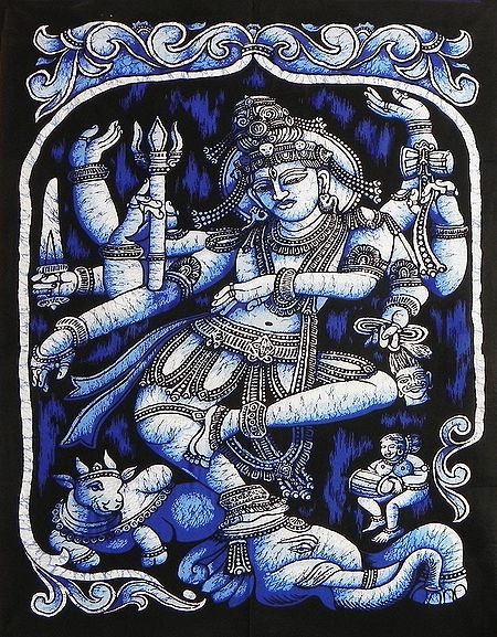 Nataraja - The Cosmic Dancer (Printed Batik)