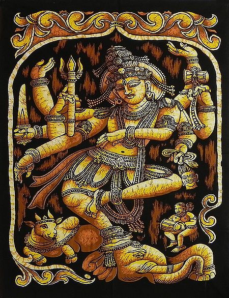 Lord Shiva as Nataraja (Printed Batik)