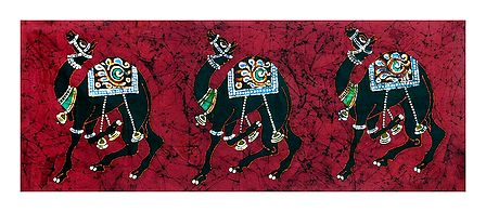 Three Decorated Camels