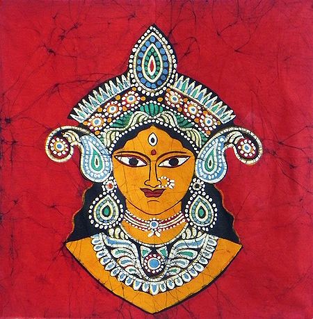 Face of Goddess Durga