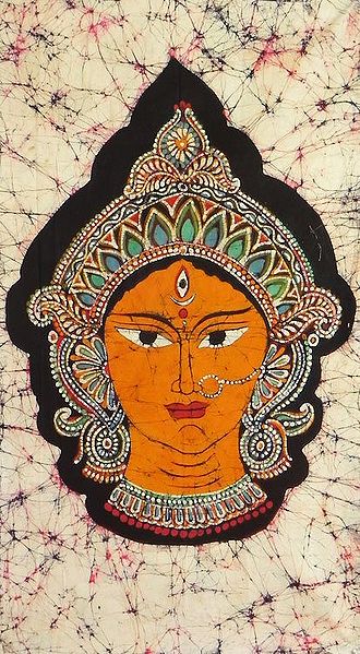 Face of Goddess Durga