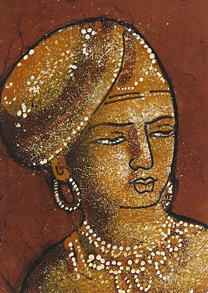 Gautam Buddha as king Siddhartha from Ajanta Cave Paintings
