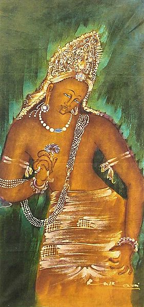Bodhisattva From Ajanta Cave Painting