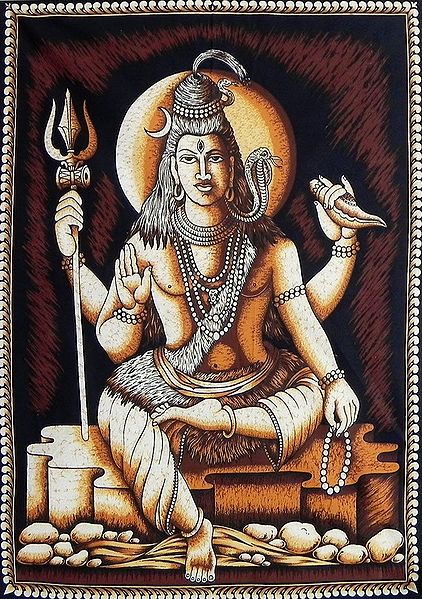 Lord Shiva - Batik Print