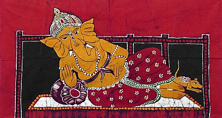 Reclining Ganesha - The Master of Wisdom and Achievement
