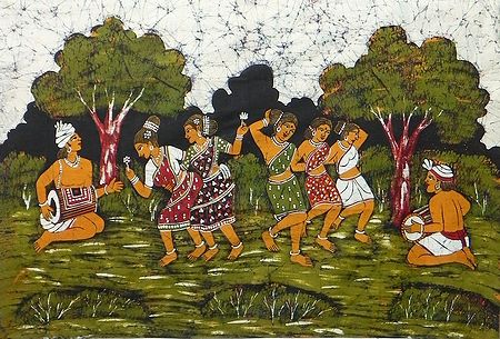 Santhal Folk Dancers from West Bengal