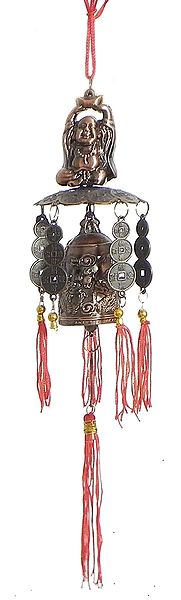 Feng Sui Hanging Bell with Laughing Buddha