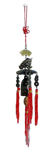 Feng Sui Pagoda Frog Bell - Car Hanging