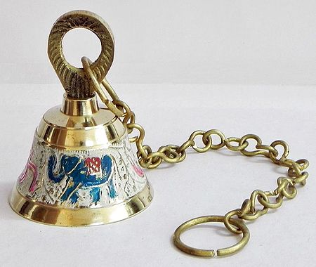 Meenakari Hanging Brass Bell