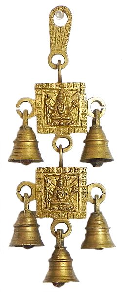 Hanging Bell with Shiva - Wall Hanging