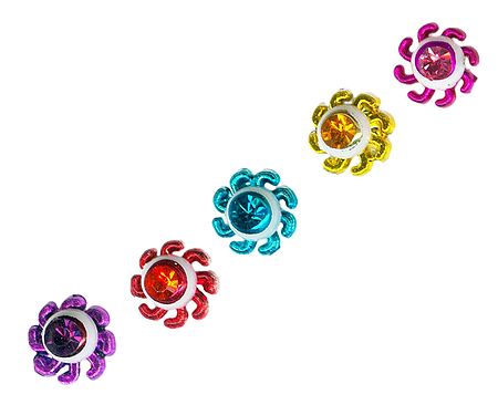 Multicolor Wheel Bindis 