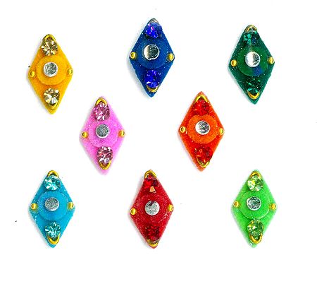 Colorful Diamond Shaped Bindis