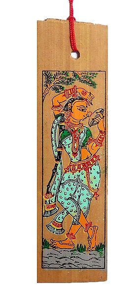Apsara - Patta Painting on Palm Leaf Bookmark