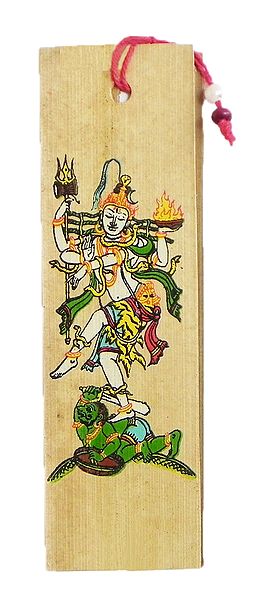 Nataraj ( Bookmark) - Patachitra on Palm Leaf