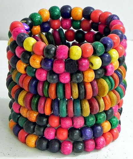 Multicolor Bead Spring Bracelet 