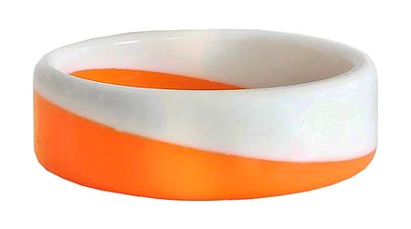 Saffron with White Acrylic Bracelet