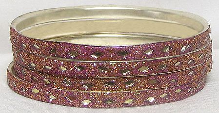 Glitter Bangles with Mirrors