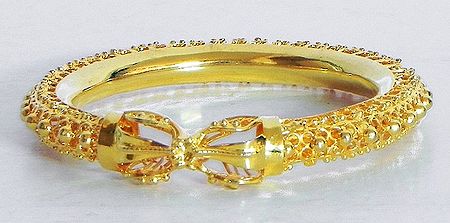 Gold Plated on Silver Bangle