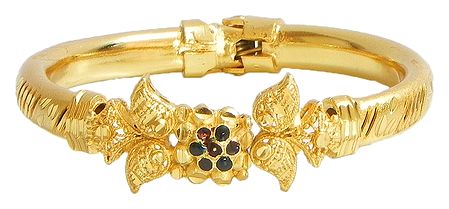 Gold Plated Hinge Bracelet
