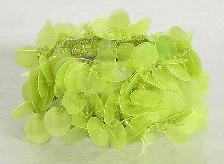 Light Green Sequin Stretch Bracelet