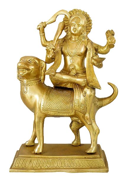 Dandapani (Bhairava) Sitting on His Vahana Dog