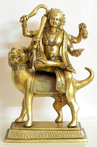 Dandapani (Bhairava) Sitting on His Vahana Dog
