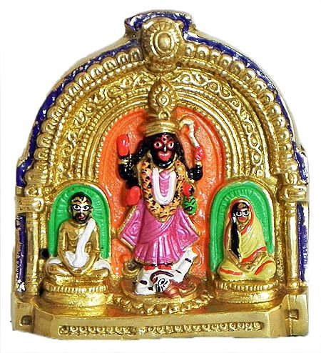 Mother Kali with Ramakrishna and Sarada Ma