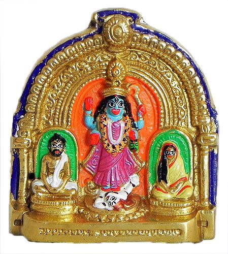 Mother Kali with Ramakrishna Paramahansa and Sarada Ma