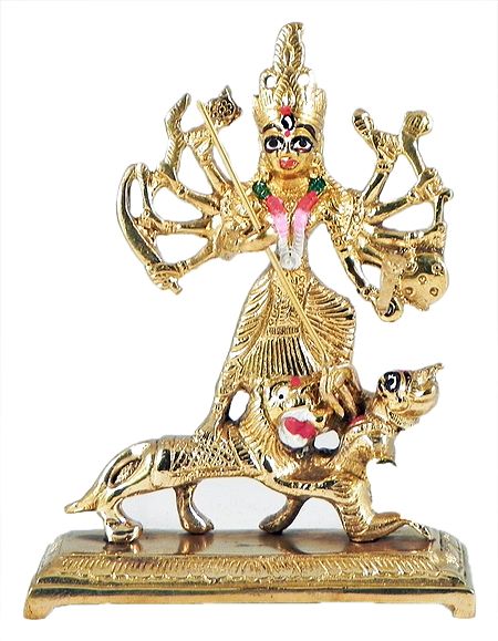 Durga Slaying Mahishasura