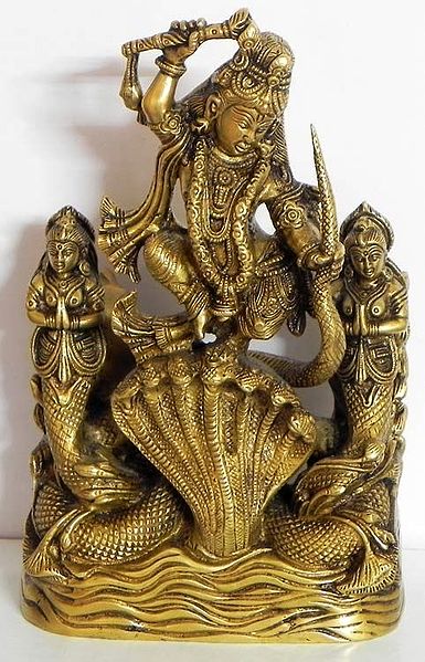 Kaliya Daman - Lord Krishna Dancing on the Hood of Kaliya Naga