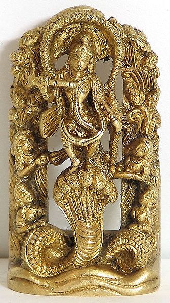 Kaliya Daman - Lord Krishna Dances on the Hood of Serpent Kaliya