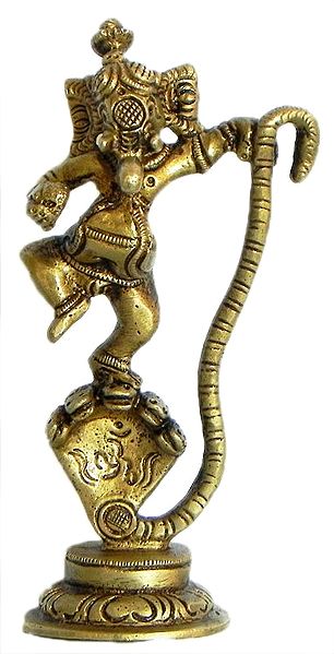Lord Ganesha Dancing on Naga